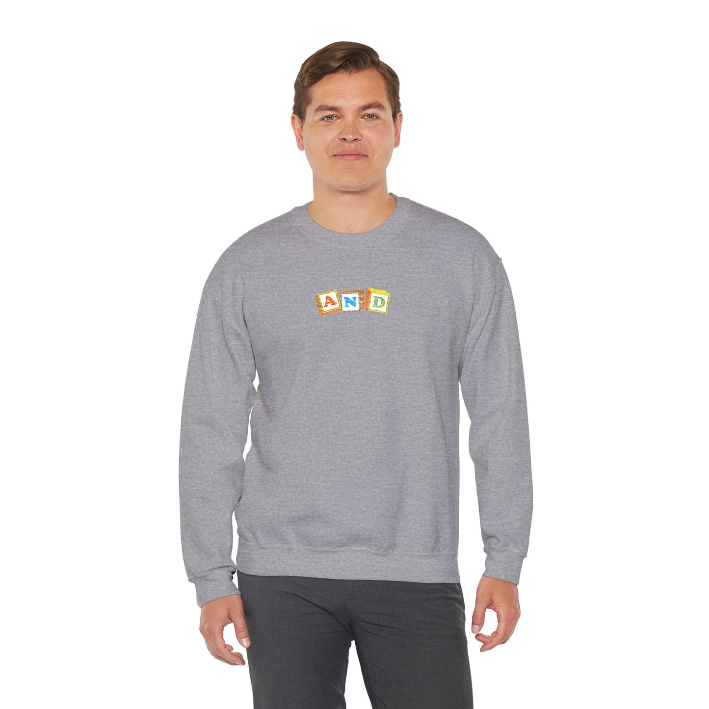 AND Block Embroidered - Crewneck Sweatshirt