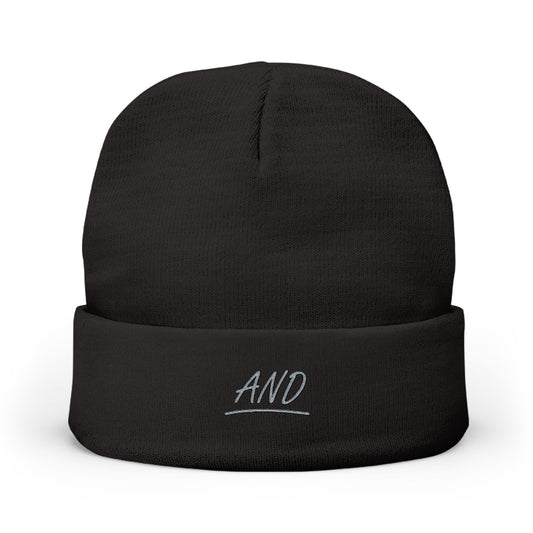 AND Script Logo Knit Beanie - (Embroidery)