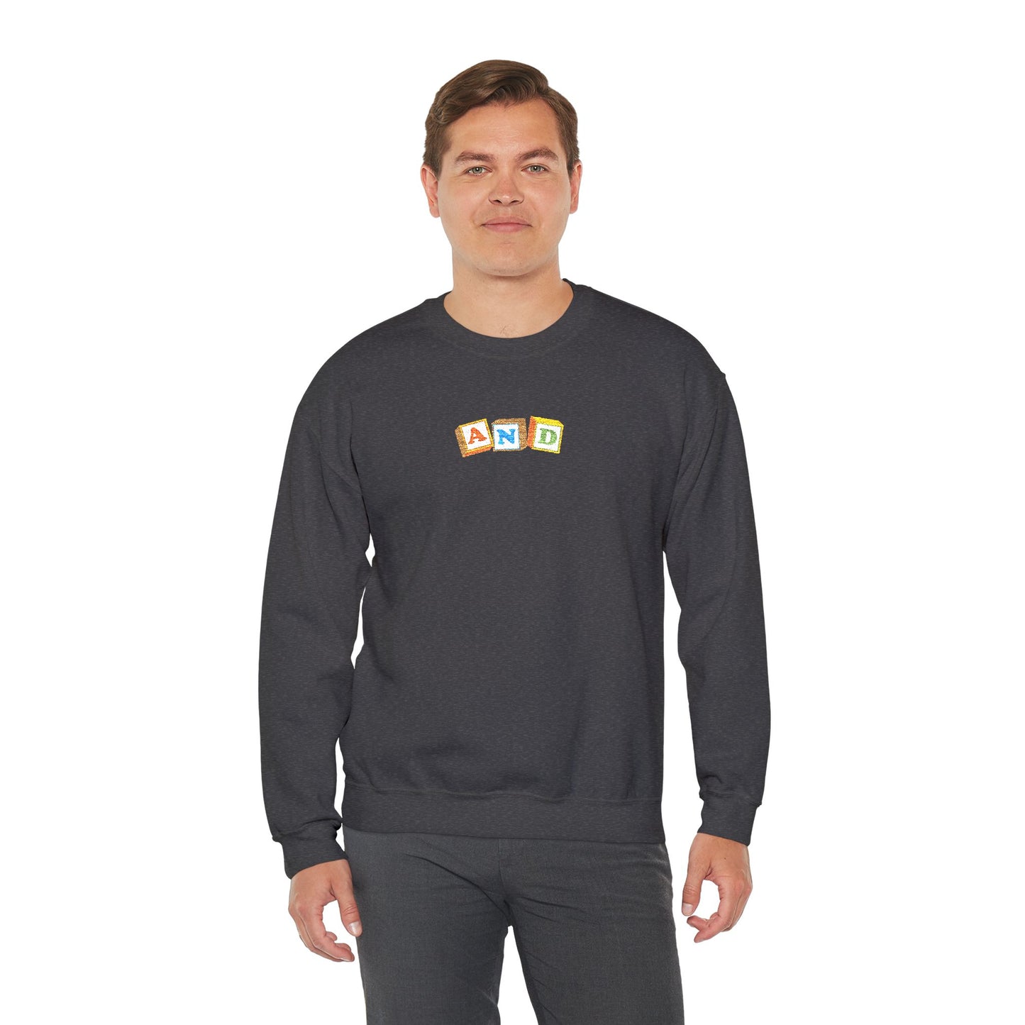 AND Block Embroidered - Crewneck Sweatshirt