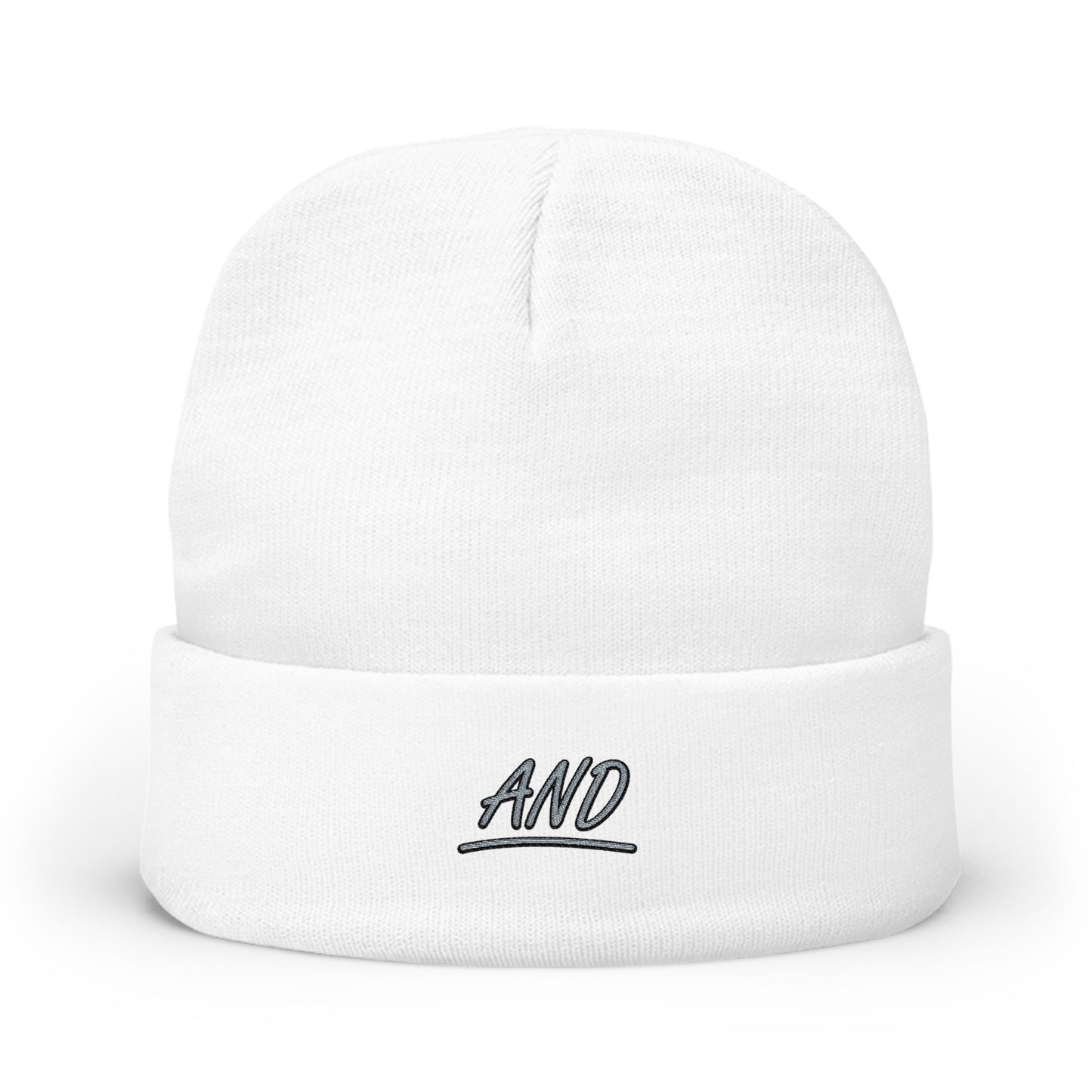 AND Script Logo Knit Beanie - (Embroidery)