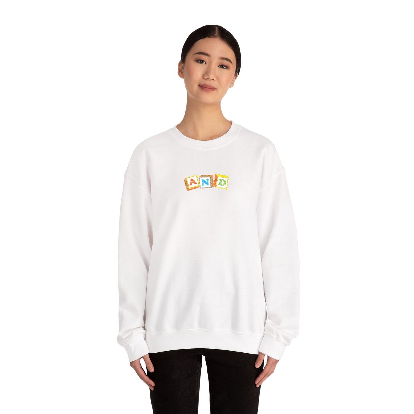 AND Block Embroidered - Crewneck Sweatshirt