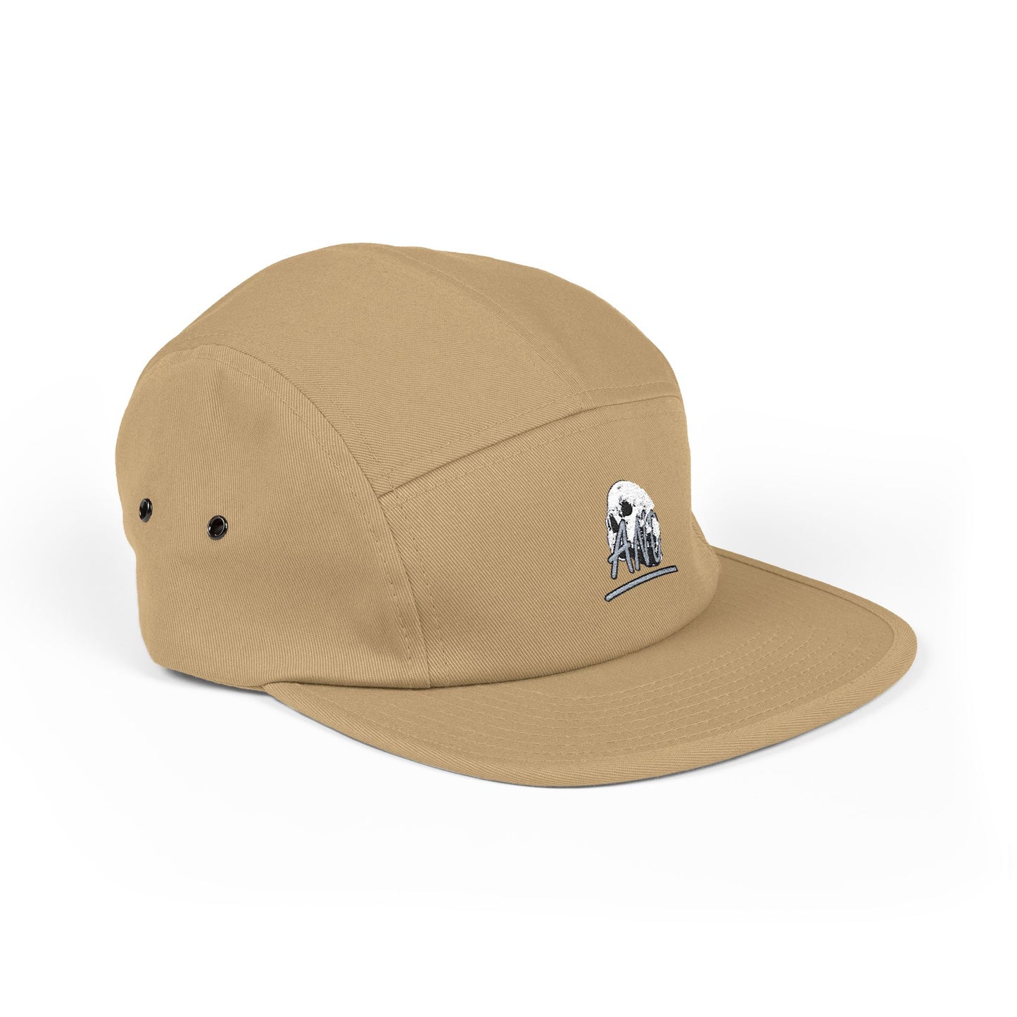 AND Script and Skull 5 Panel Cap - (Embroidery)