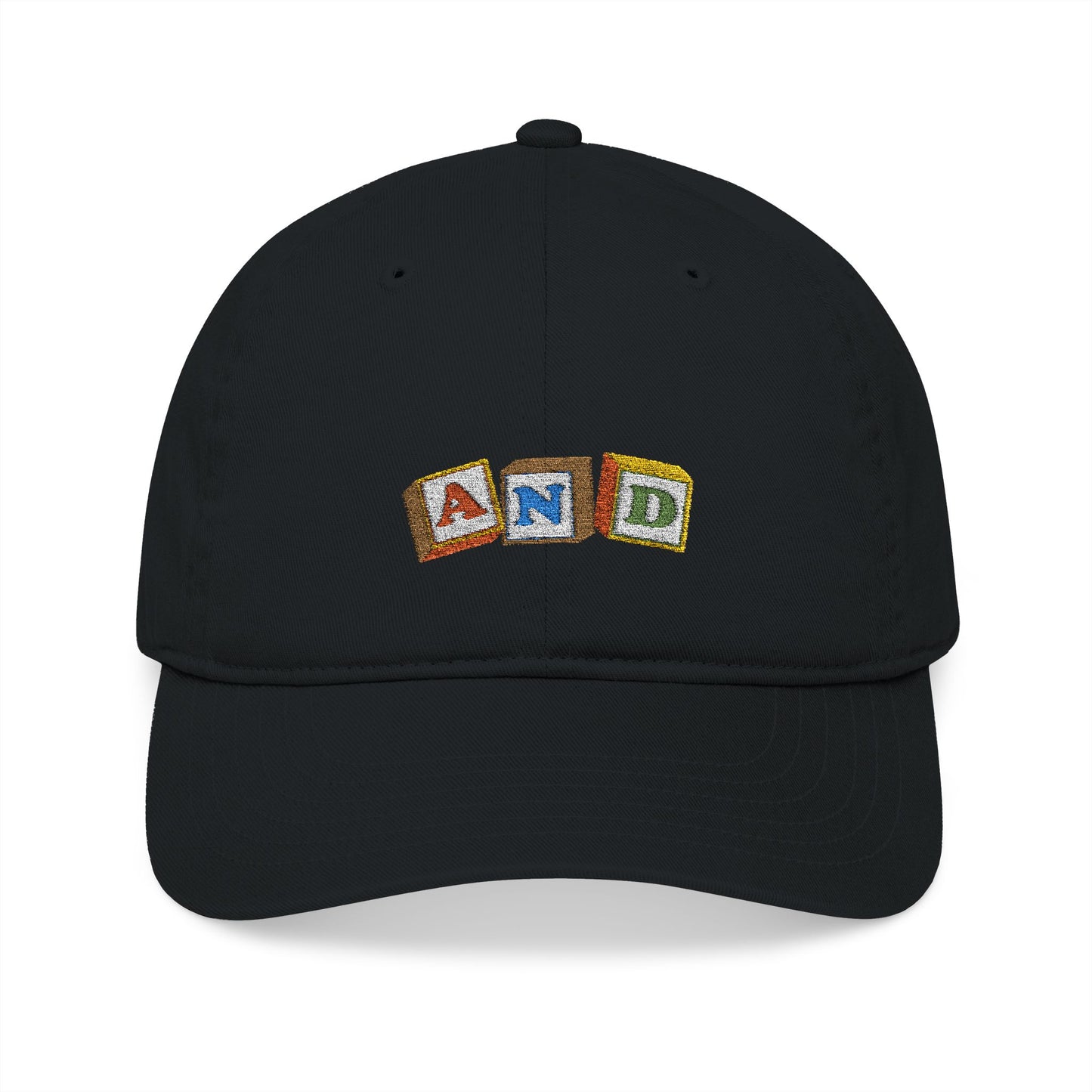 AND Blocks Organic Baseball Cap - (Embroidery)