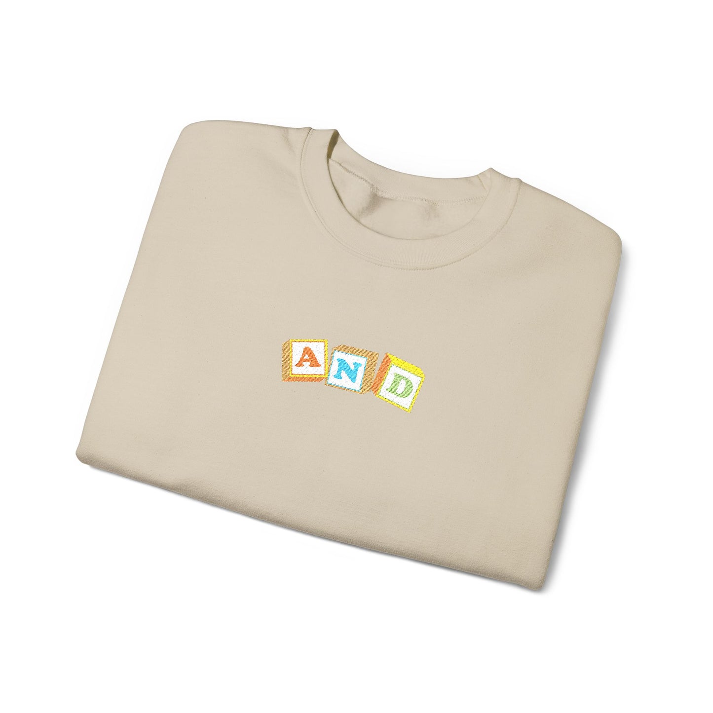 AND Block Embroidered - Crewneck Sweatshirt