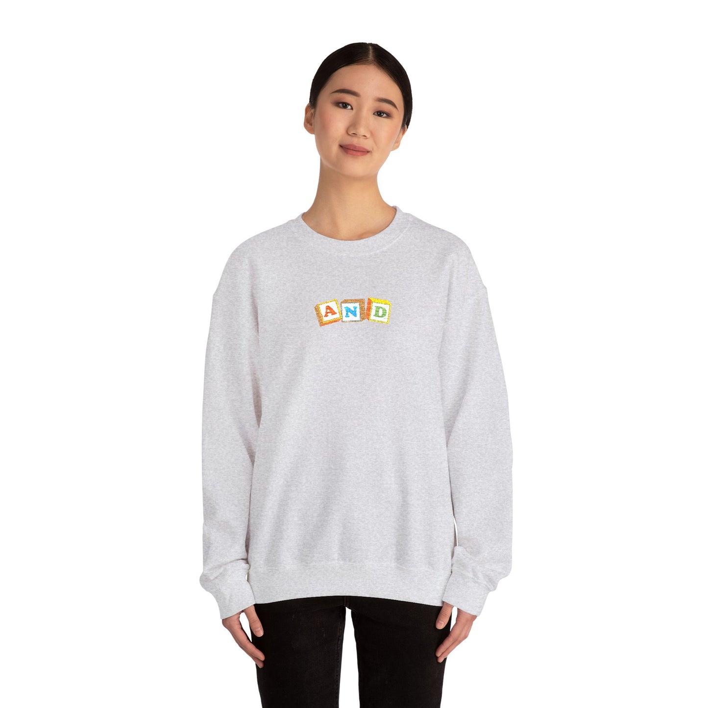 AND Block Embroidered - Crewneck Sweatshirt