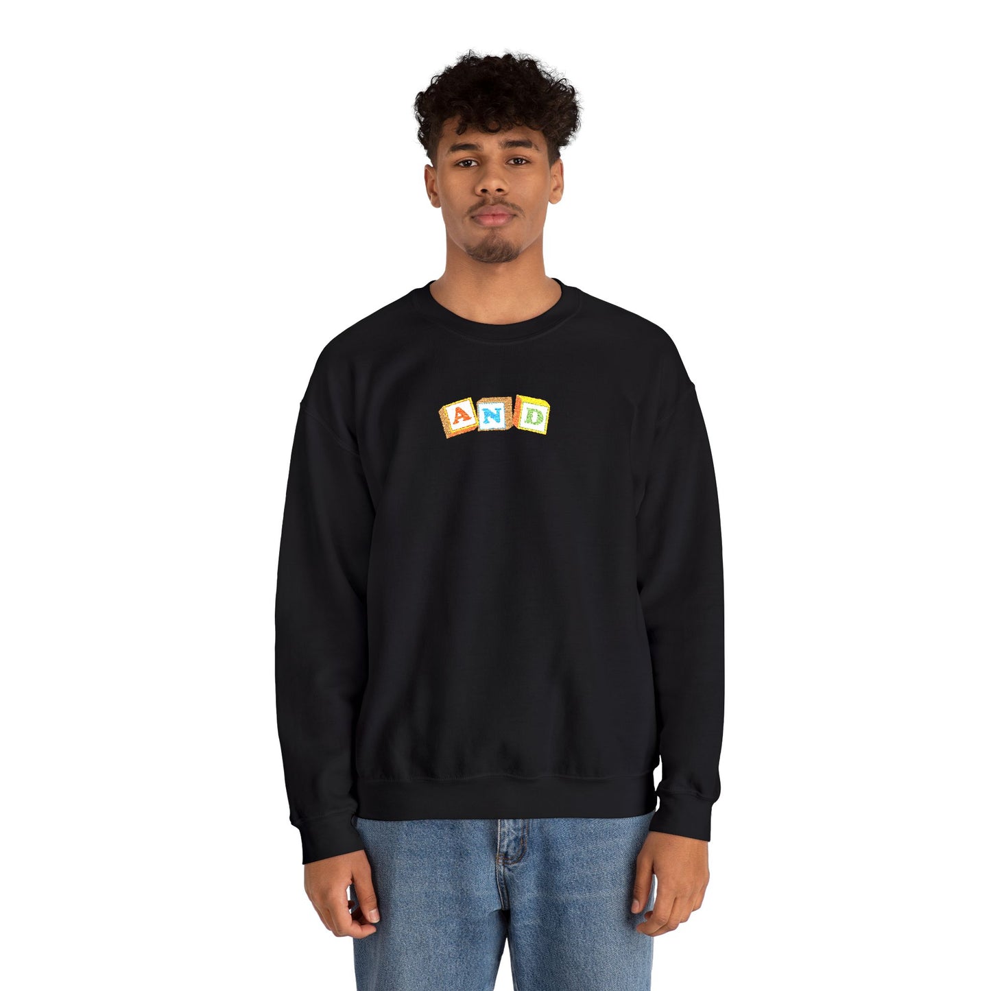 AND Block Embroidered - Crewneck Sweatshirt