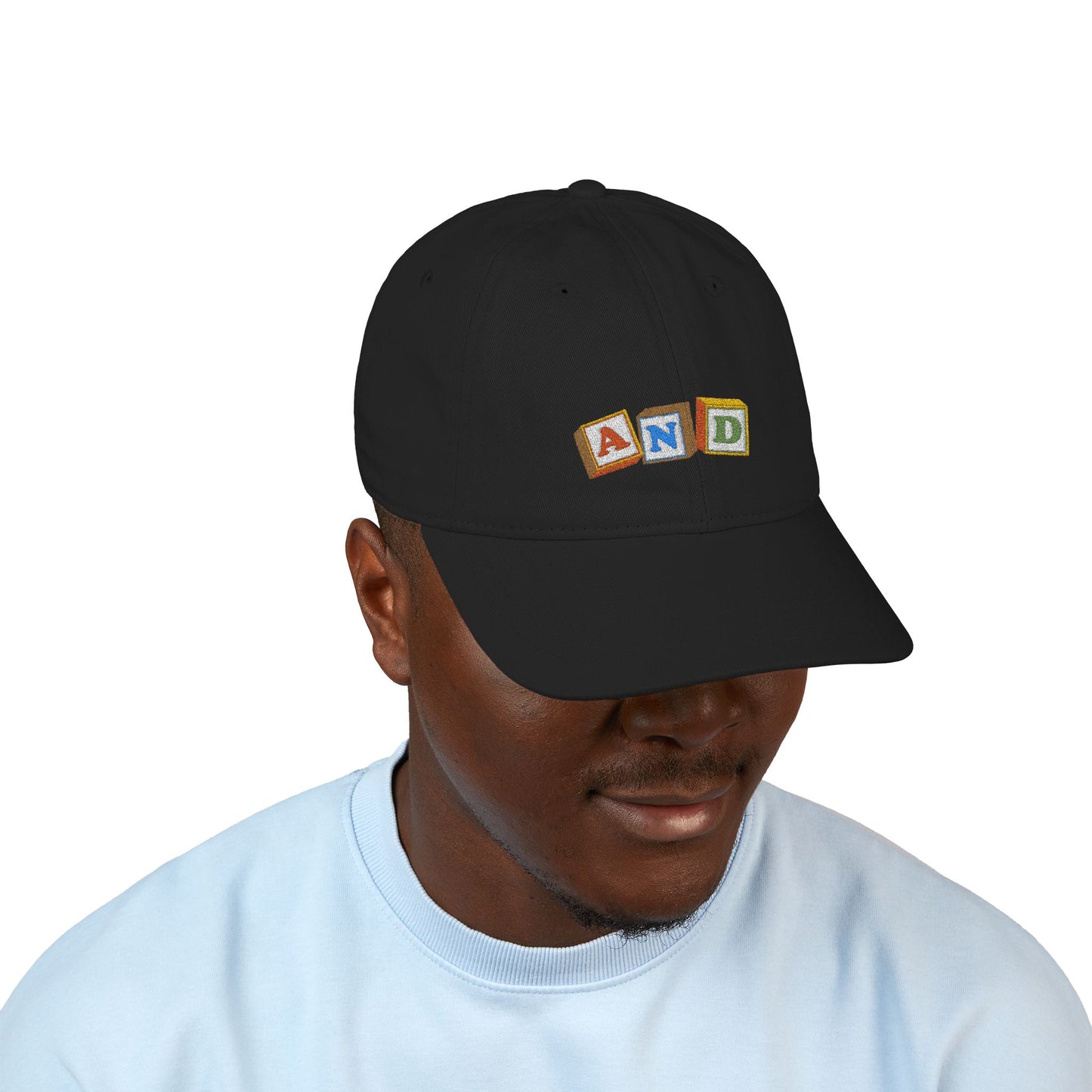 AND Blocks Organic Baseball Cap - (Embroidery)