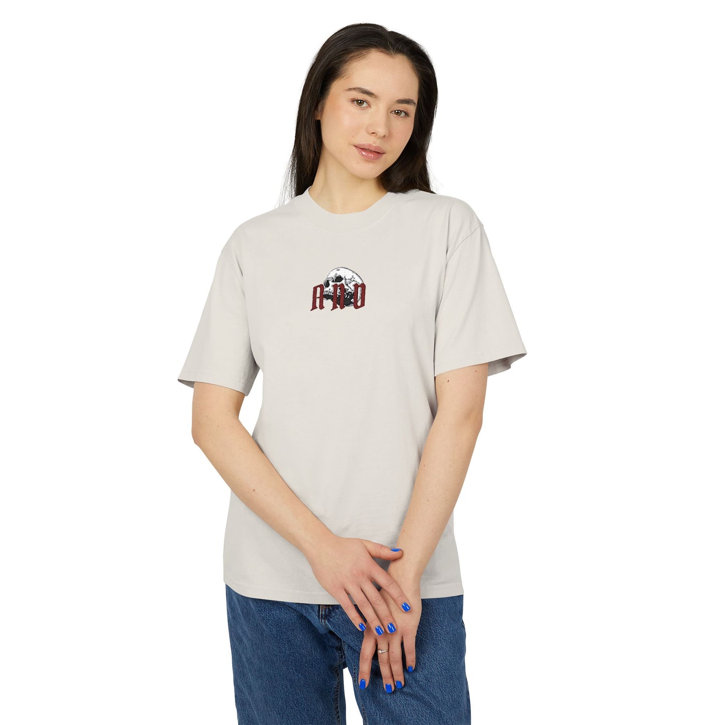AND Embroidered Skull - Red
