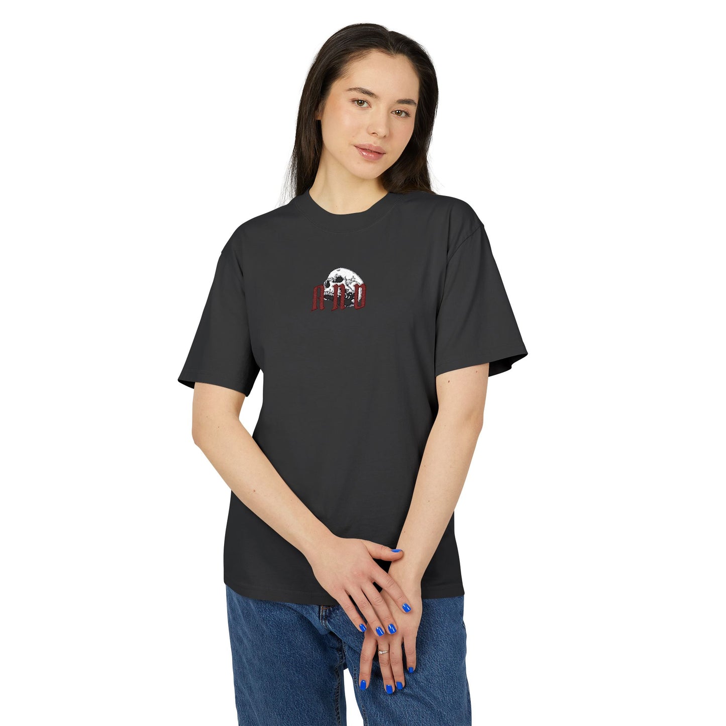 AND Embroidered Skull - Red