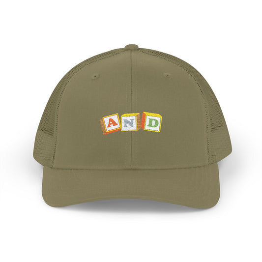 AND Letter Blocks - Snapback Trucker Cap (Embroidery)