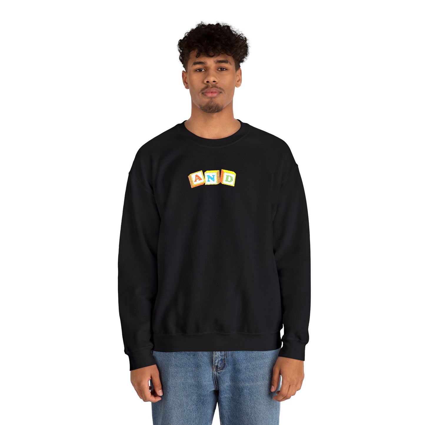 AND - Winter Collection - Blocks Embroidered Crewneck Sweatshirt
