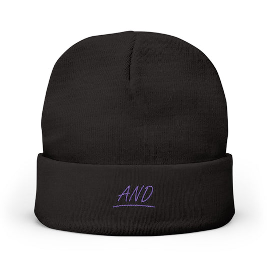 AND Script Logo Knit Beanie - (Embroidery)