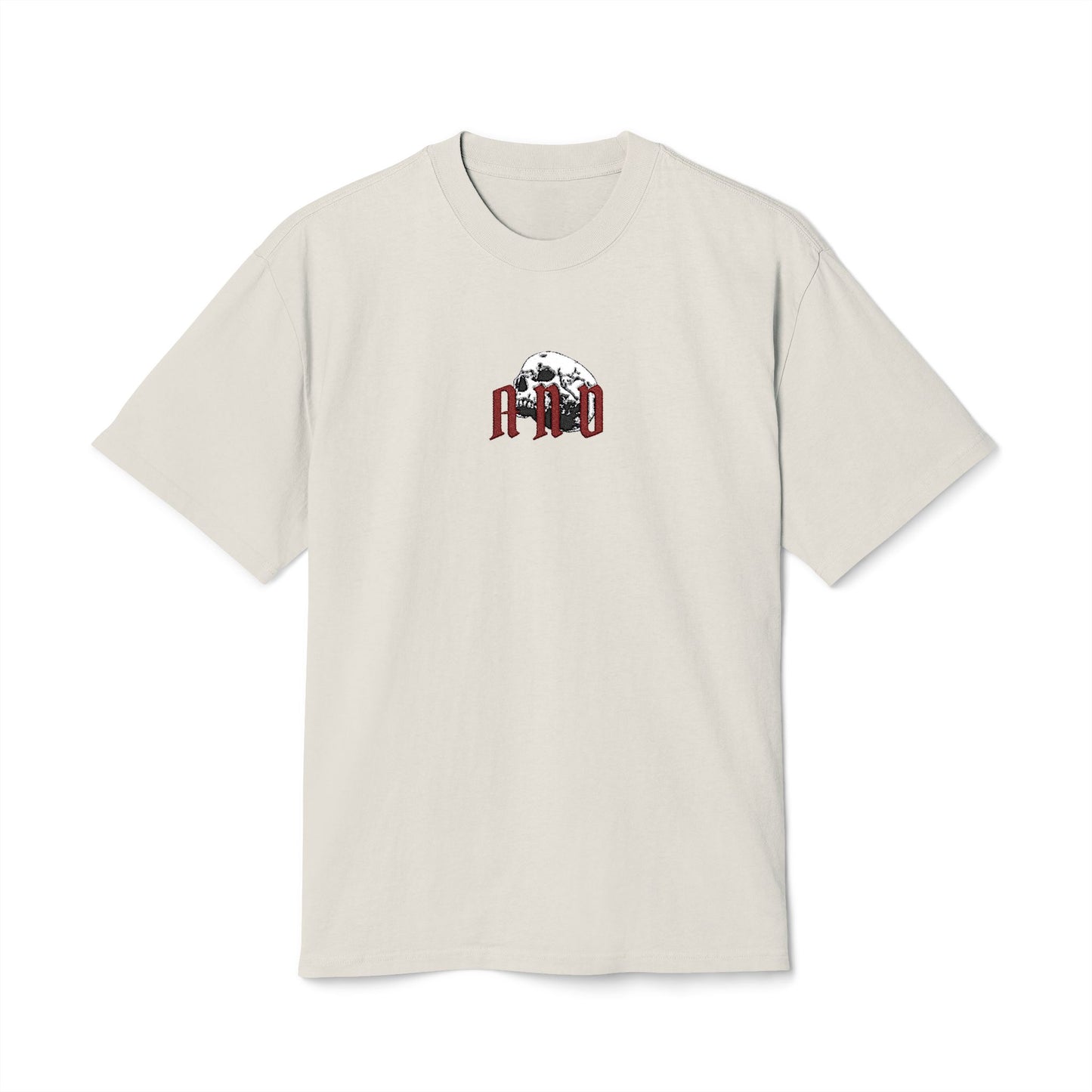 AND Embroidered Skull  - Red