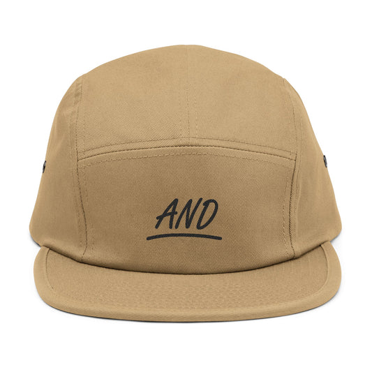 AND Script Plain 5 Panel Cap - (Embroidery)