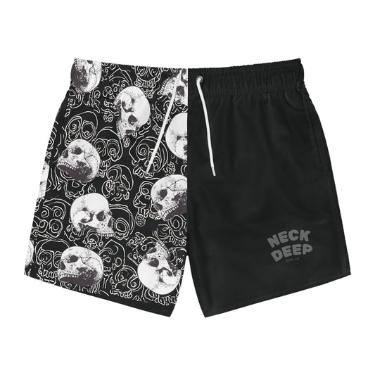 AND Surf Co.  Swim Trunks - Skull Split